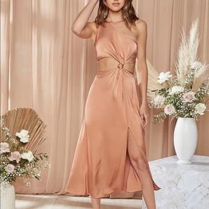 One Shoulder Cut Out Dress